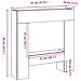 Cornice per Camino Grigio Cemento 81x18x82 cm in Truciolato - Foto miniatura 9