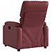 Poltrona Massaggiante Reclinabile Rosso Vino in Similpelle - Foto miniatura 5