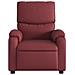 Poltrona Massaggiante Reclinabile Rosso Vino in Similpelle - Foto miniatura 9