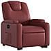 Poltrona Alzapersona Reclinabile Rosso Vino in Similpelle - Foto miniatura 4