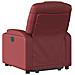 Poltrona Alzapersona Reclinabile Rosso Vino in Similpelle - Foto miniatura 5