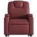 Poltrona Alzapersona Reclinabile Rosso Vino in Similpelle - Foto miniatura 9