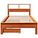 Letto Libreria senza Materasso Marrone Cera 90x200 cm in Pino - Foto miniatura 4