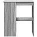 Tavolo Bar con Rastrelliera Grigio 102x50x103,5cm Multistrato - Foto miniatura 4
