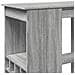 Tavolo Bar con Rastrelliera Grigio 102x50x103,5cm Multistrato - Foto miniatura 7