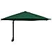 Grande Ombrello Verde da Patio Metallo, Poliestere Grande - Foto miniatura 1