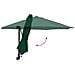 Grande Ombrello Verde da Patio Metallo, Poliestere Grande - Foto miniatura 8