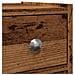 Armadietto da Bagno Stretto con Ruote Rovere Antico Truciolato - Foto miniatura 9