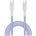 Cavo Di Ricarica Rapida Usb-c A Usb-c Da 60w Per Laptop E Dispositivi Mobili Purple - Foto miniatura 1