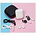 Set 6 Pezzi Custodia Protettiva Per Auricolari Compatibile Con Airpods, Silicone Multicolore, Antiscivolo E Antiurto White - Foto miniatura 3