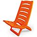 Sedia Camping Spiaggia Pieghevole Spiaggina Portatile Plastica Mod. Linosa Linosa Arancio - Foto miniatura 1