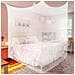Zanzariera Per Letto 180x190x200cm Bianca Elegante Baldacchino Antizanzare - Foto miniatura 1