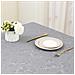 Tovaglia Di Lino Impermeabile Grigio Scuro 140x220cm Resistente Alle Macchie - Foto miniatura 7