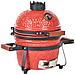 Mini Barbecue A Carbonella Kamado Ceramica Rosso - Foto miniatura 3
