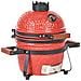 Mini Barbecue A Carbonella Kamado Ceramica Rosso - Foto miniatura 5