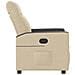 Poltrona Reclinabile in Tessuto Crema - Foto miniatura 4