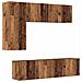 Unità TV da Parete 5 pcs Legno vecchio Legno multistrato - Foto miniatura 1