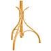 Appendiabiti Da Terra In Legno Laccato Miele 45x45x182h Cm - Foto miniatura 3
