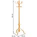 Appendiabiti Da Terra In Legno Laccato Miele 45x45x182h Cm - Foto miniatura 4