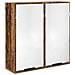 Set di mobili per il bagno con cassetto 4 pcs Legno vecchio - Foto miniatura 5