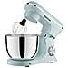 Frullatore Impastatrice Kr250 Per Pasticceria, Potenza 1500 W, 10 Velocità, Ciotola Acciaio Inox Da 5 Litri, 3 Accessori, Coperchio Trasparente (azzurro) - Foto miniatura 3