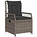 Set da Pranzo per Giardino 7 pcs Grigio polyrattan - Foto miniatura 6