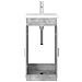 Mobile da bagno con lavabo Grigio Cemento 42 x 40 x 84,5 cm - Foto miniatura 3