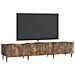 Mobile TV Rovere Fumo 147 x 34,5 x 32 cm Legno ingegnerizzato - Foto miniatura 2