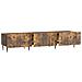 Mobile TV Rovere Fumo 147 x 34,5 x 32 cm Legno ingegnerizzato - Foto miniatura 3