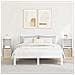 Comodino 2 pcs Bianco 35 x 32 x 68,5 cm Legno multistrato - Foto miniatura 2