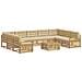 Set di divani da esterno 10 pcs Bianco e Beige - Foto miniatura 1