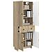 Set di armadi 2 pcs 66 x 34,5 x 90 cm Legno ingegnerizzato - Foto miniatura 2
