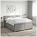 Letto box spring con materasso Grigio Chiaro 200 x 200 cm - Foto miniatura 2
