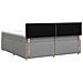 Letto box spring con materasso Grigio Chiaro 200 x 200 cm - Foto miniatura 9