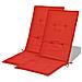 Cuscini per Sedie da Giardino 2 pz Rossi 120x50x4 cm - Foto miniatura 3