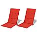 Cuscini per Sedie da Giardino 2 pz Rossi 120x50x4 cm - Foto miniatura 4