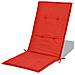 Cuscini per Sedie da Giardino 2 pz Rossi 120x50x4 cm - Foto miniatura 5