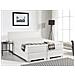 Letto Boxspring In Pelle Bianca 180 X 200 Cm President - Foto miniatura 24