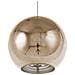 Lampadario Sferico In Vetro Dorato Asaro - Foto miniatura 17