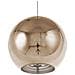 Lampadario Sferico In Vetro Dorato Asaro - Foto miniatura 16