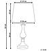 Lampada Da Tavolo Color Bianco Crema 63cm Hodmo - Foto miniatura 25