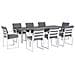 Set Da Giardino Tavolo E 8 Sedie In Alluminio Pancole - Foto miniatura 10