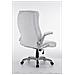 Sedia Ufficio XXL Villach in Similpelle I Poltrona Studio con Braccioli Reclinabili I Poltrona Ergonomica Regolabile con Portata 150 kg Bianco - Foto miniatura 4