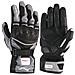 Guanto Sport Moto Pelle Corto Foderato Protezioni Imbottito Sportivo Argento L - Foto miniatura 1