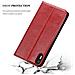 Custodia Compatibile Con Bq Aquaris X5 In Rosso Mela - Coperchio Protettiva Con Chiusura Magnetica, Funzione Stand E Tasca Per Le Carte - Foto miniatura 2