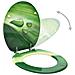 Tavoletta Wc Con Coperchio Mdf Verde Design Goccia D'acqua - Foto miniatura 2