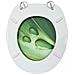 Tavoletta Wc Con Coperchio Mdf Verde Design Goccia D'acqua - Foto miniatura 6