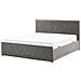 Letto In Velluto Grigio Con Contenitore 160 X 200 Cm Rochefort - Foto miniatura 11