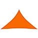 Parasole a Vela Tessuto Oxford Triangolare 3x3x4,24m Arancione - Foto miniatura 1