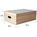 Xl Grande Scatola In Legno | 40 X 30 X 13 Cm | Coperchio E Maniglie | Conteniore Per Documenti Attrezzi Portaoggetti Portagiochi Non Verniciato Da Decorare | Ruvido E Non Levigato - Foto miniatura 2